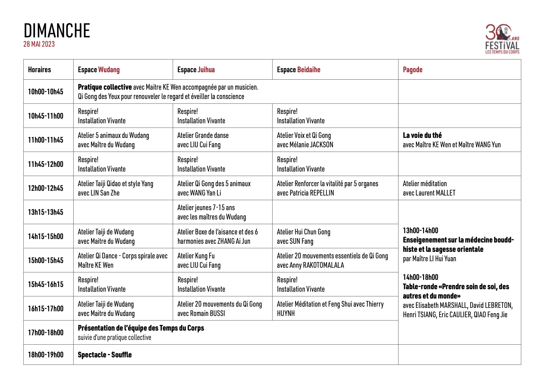 Programme Festival Les Temps Du Corps 